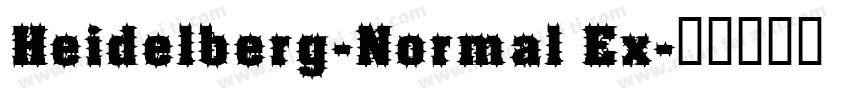Heidelberg-Normal Ex字体转换